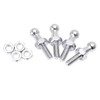 X AUTOHAUX 4 Set 10mm M6x15mm Ball Stud Car Gas