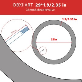 Aurorasports 2 Pack Bike Tube of Heavy Duty Bicycle Tube with 2 Tire Levers and 2 Valve Premium, Quality Butyl Inner Tube (29X1.9/2.35 in)