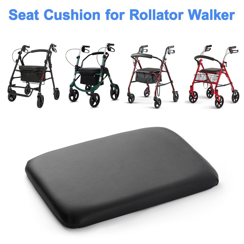 YIBEICO Rollator Seat Cushion, Replacement Padded Seat for Rollator Walker,