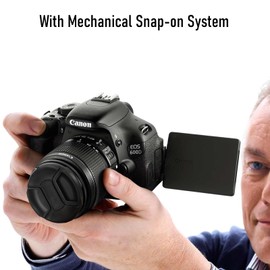 2 Pack 55mm Lens Cap with Cleaning Cloth and Rope for Nikon Canon Sony DSLR Compatible with Sony ALC-F55S Lens Cap for Nikon D7200 D5600 D5500 D5300 D3500 D3400 D3300 Camera & Other 55mm Thread Lenses