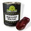 LiME LiNE Red Metal Flake Automotive Basecoat- No Reducer Needed,