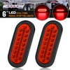 Linkitom 6 Inchs Submersible Oval LED Stop/Turn Trailer Tail Light