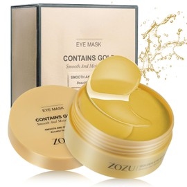 LOPHE Eye Pads, 60 Pieces Eye Pads, Reusable, Eye Pads Against Dark Circles, Eye Bags, Wrinkle Puffiness, Moisturising Eye Patch, Eye Mask, Remove Eye Care, Anti-Ageing Eye Pads (Yellow)