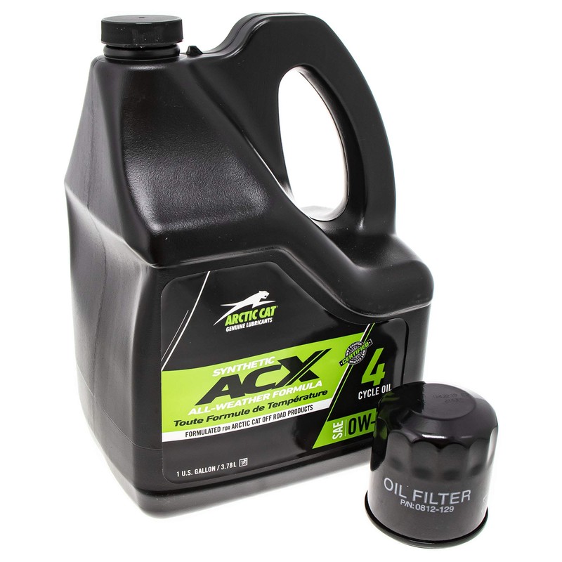 Arctic Cat 2436-847 ACX 0W-40 Synthetic Gallon Oil Change Kit