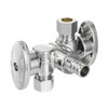 EFIELD 1/4 Turn Dual Compression Outlet Angle Stop Valve with