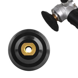 FSTURIOS 4 Inch Rubber Backer Pad, Hook and Loop Rubber Backing Pad with 5/8"-11 Arbor for Angle Grinder, Flexible Rubber Pad Backing Plate for Countertop Wet Dry Polishing Sanding