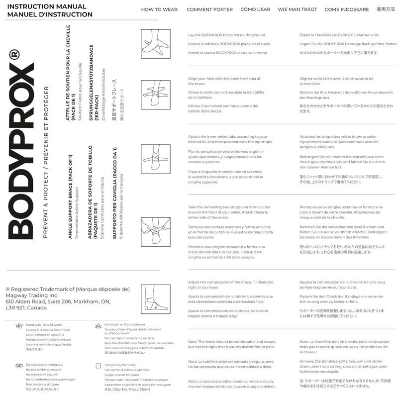 Bodyprox Ankle Support Brace, Breathable Neoprene Sleeve, Adjustable Wrap! Bodyprox