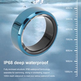 Smart Ring with Calories, Heart Rate, Pedometer, Heart Rate and Blood Oxygen Monitor, Sleep Tracking and IP68 Waterproof - Compatible with Android and (11)