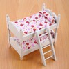 1:12 Doll House Mini Furniture Children Bedroom Model Bunk Bed