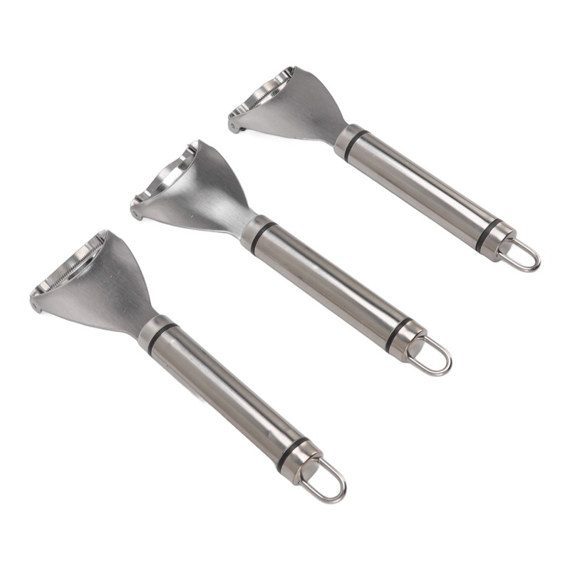 3pcs Stainless Steel Corn Cutter Peeler Safe Quick Clean Comfortable