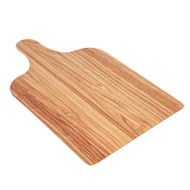 Restaurantware Cater Tek 15.8 x 9.8 Inch Charcuterie Boards 10 Faux Wood Cheese Boards - WIth Handle Stackable Paper Cardboard Charcuterie Boards Disposable For Serving At Catered Events