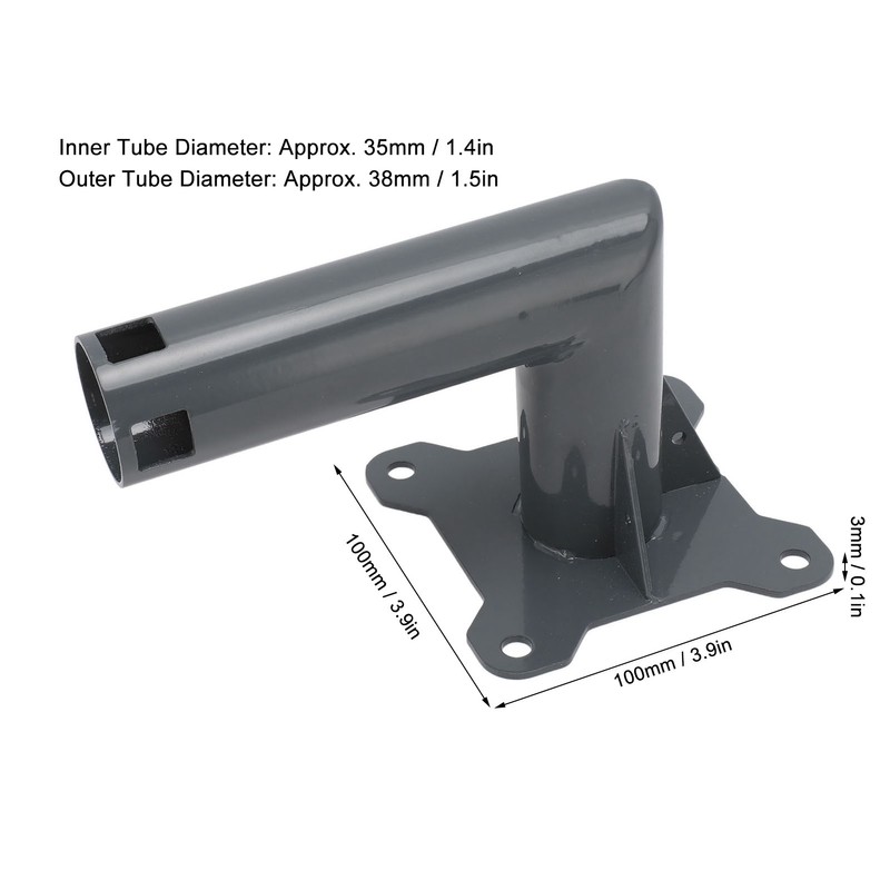 Satellite Internet Pole Mount Windproof Weather Resistant Roof Wall Mounting