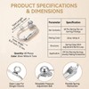 60 Pcs Clip Earring Converters for Jewelry Making