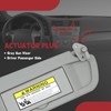 Pair Gray Sun Visor Compatible with Civic 2006-2011 83230-SNA-A01ZA