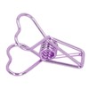 100 Pcs Binder Clips Hollow Heart Shape Strong Clamping Force