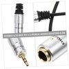 Gatuida 3pcs TRS Cable Adapter Female to Male Audio Converter