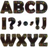150 PCS Large 7" Bulletin Board Letters Set,Black Confetti Classroom
