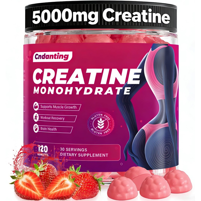 Creatine Gummies, 5000mg Creatine Monohydrate Gummies for Women, 120 Count