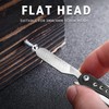 OUTU Keychain Nail Clipper Multitool, 6 in 1 EDC Utility