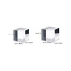 Leadigol 2PCS Acrylic Square Display Block, Clear Polished Cube, Jewelry