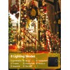 4 Pack Total 800 LED Solar Christmas Lights Outdoor, Solar