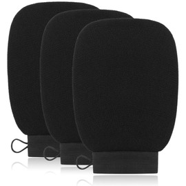 UEAVOID 3 Pcs Exfoliating Gloves, Peeling Handschuh für Hautmassage, zur Körperreinigung, Entfernen Abgestorbener Haut, für Frauen und Männer