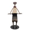 Piano Player Figurine Stable Base Elegant Decorative Metal Musical Statue