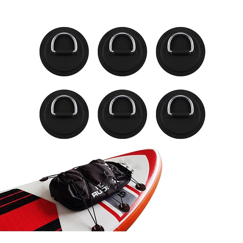 4 Pieces Surf D Rings Patches, D-Ring Patch Heavy Duty