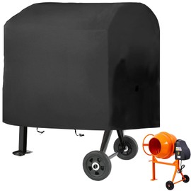 Concrete Mixer Cover Outdoor, Dust Cover for 5.0 Cubic Feet Cement Mixers, Made of Heavy-Duty 600D Oxford, All Weather Cement Mixer Covers
