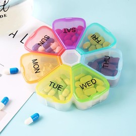 Wopanxye Weekly Pill Organizer, Arthritis Friendly, BPA Free Travel 7 Day Daily Pill Box Meds Case, Large Compartment Vitamin Dispenser Reminder to Hold Cod Liver Oil, DHA, Supplements and Medication
