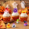 GGSTDDU 72Pcs Halloween Mini Ducks Pumpkins Resin Figurines Decor
