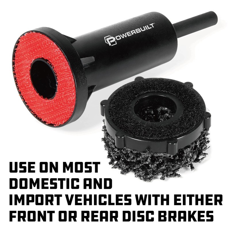Powerbuilt Brake Rotor Resurfacing Kit, Cleaning, Polishing, Remove Rust and