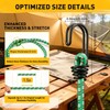 Bungee Cords Heavy Duty Outdoor: 20 Pcs Premium Rubber Bungee