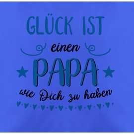 Cushion Cover – For Father's Day – Glück ist einen Papa wie dich zu haben – Gift – 50 x 50 cm – Blue – Dad Cushion Gifts for Father Father's Day Gift Best Cushion My Pillow Daddy Men's Day