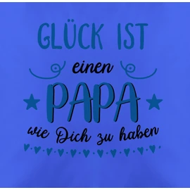 Cushion Cover – For Father's Day – Glück ist einen Papa wie dich zu haben – Gift – 50 x 50 cm – Blue – Dad Cushion Gifts for Father Father's Day Gift Best Cushion My Pillow Daddy Men's Day