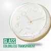 bakbrand Wall Clock Non-Ticking Silent Modern Simple Style Round Decor