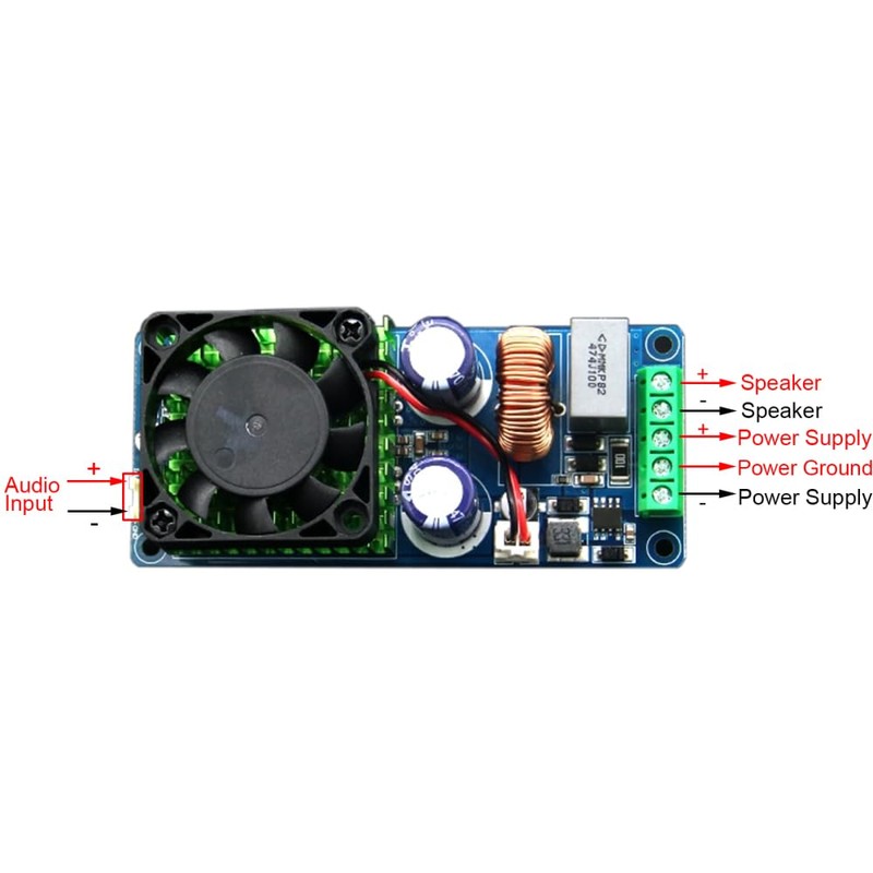 Digital Amplifier Board, High Performance 500 W Class D Mono