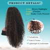 Kalyss 27" Curly Drawstring Ponytail Afro Kinky Ponytail for Women