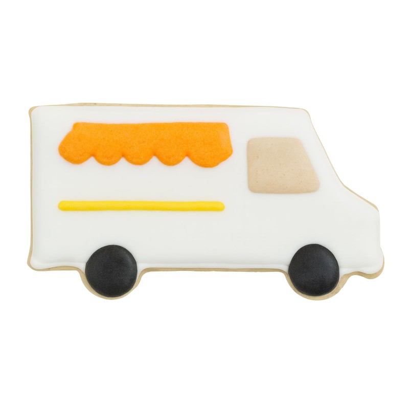 Food Truck Cookie Cutter with Easy Push Design