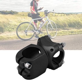 GOWENIC Vástago de Manillar de Bicicleta, Elevador de Vástago de Manillar de Aleación de Aluminio para Manillar de 25,4 Mm (Potencia 25.4 Corta - Negro)