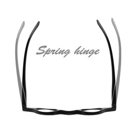 Loovit Small Round Retro Reading Glasses Mens Womens Spring Hinge Readers (One pair/Black, 3.5)