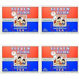 (4 PACK) - Eleven O'clock - Org Rooibosch Tea | 80 Bag | 4 PACK BUNDLE
