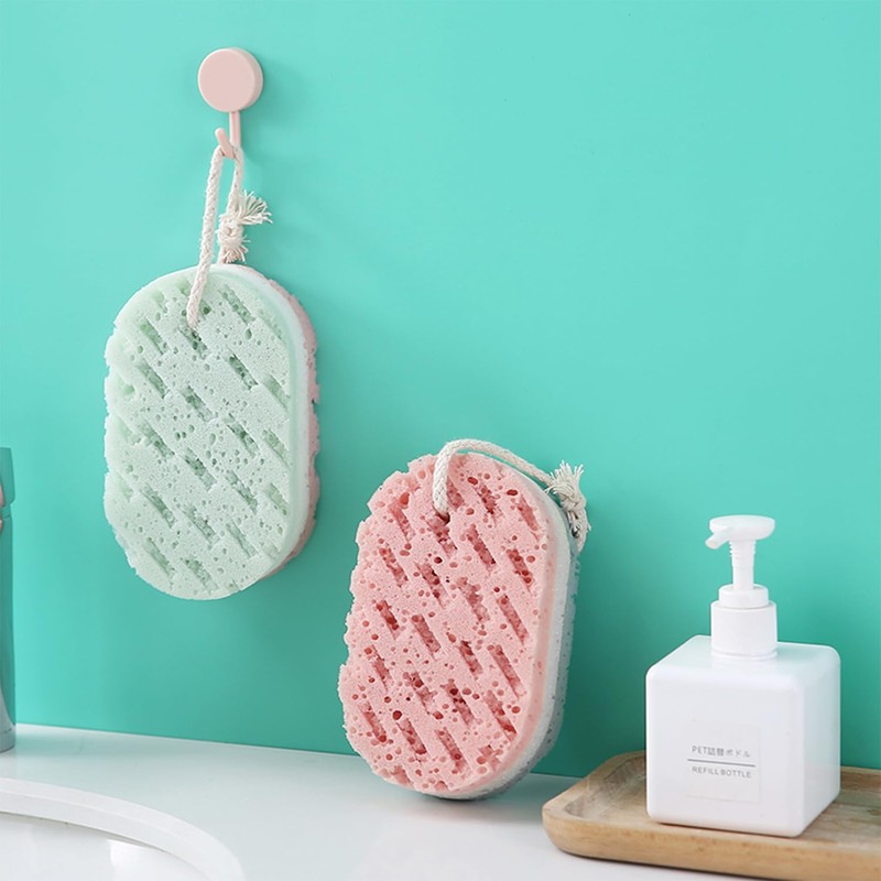 4 Pack Bath Sponges, Body Exfoliating Bath Sponge Balls, Exfoliating
