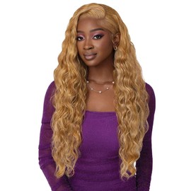 Outre Outre Lace Front Wig - Perfect Hair Line 13X4 - Swoop Series - Swoop 7 (OFF BLACK 1B)