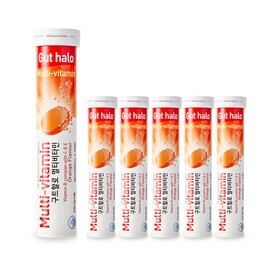 Guthallo Guthalo Multi Orange Flavored Effervescent Vitamin 20 Tablets (6) / 구트할로 멀티 오렌지맛 발포비타민 20정 6개