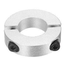 uxcell Double Split Shaft Collar, 20mm Bore Two Piece Clamping Collar 40mm OD 10mm Thickness, Aluminum Alloy Set Screw Split Collar