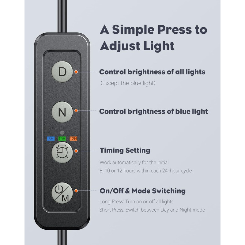 Pawfly 6 W LED Aquarium Light for 1 to 5