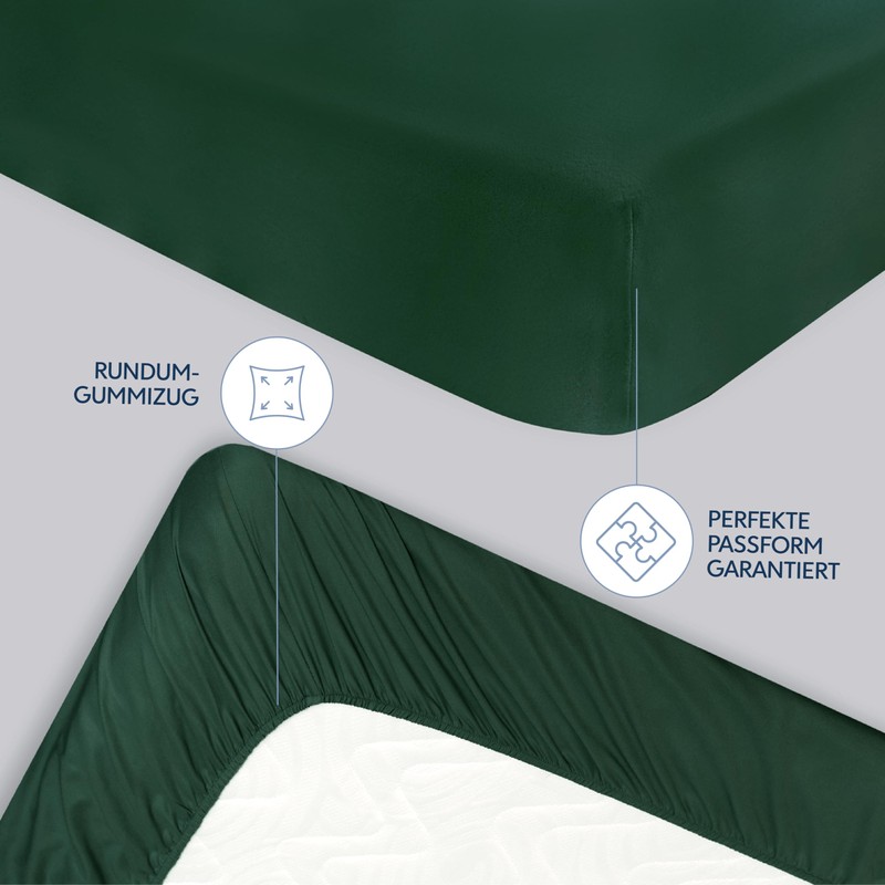 Dreamzie Fitted Sheet, 80 x 200 cm, 100% Microfibre, Bed