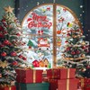 XZENTIRA 139 PCS Christmas Window Clings Double-Sided Reusable Snowflake Santa