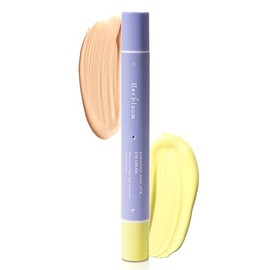 herbloom Crema De Noche Para El Contorno De Ojos Con Bakuchiol | Bakuchiol Dual Vita Con Corrector De Día Con Color | Crema Coreana Para Ojeras Y Líne